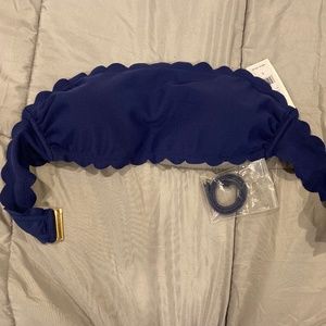 Vineyard Vines Scalloped Texture Bandeau Top Only Large